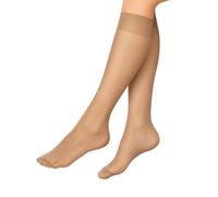 Nur Die Chaussettes montantes ' 30 DEN ' marron, Taille 36-41