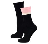 Nur Die Chaussettes ' Soft Modal Ripp ' noir, Taille 35-38