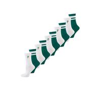 Nur Die Chaussettes ' Statement Socken mit Stickerei ' vert / blanc, Taille 43-46