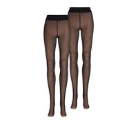 Nur Die Collants ' Warm & Transparent Innenplüsch Prints ' noir, Taille XXL-XXXL
