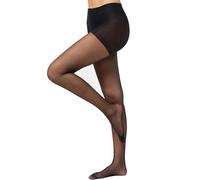 Nur Die Comme une seconde peau - Collants sans taille 20 deniers - Collants fins transparents sans taille - Aspect mat soyeux - Pour femme, Noir, 70