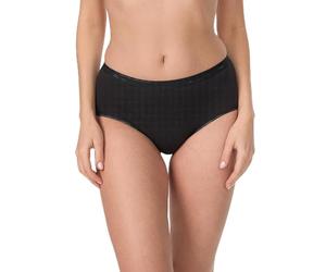 Nur Die Culotte en Coton Bio Gots Slip, Noir, 48 Femme