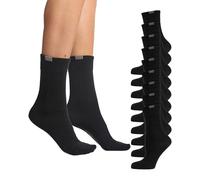 Nur Die Damen Passt Perfekt Socken, Chaussettes Femme, (9er Pack) Schwarz (Schwarz 340), 42