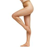 Nur Die Femme 3er Transparent Strumpfhose, 725949 Collants, Marron (Amber 230), L (44-48) EU