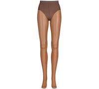 Nur Die Hello Sunshine Shape Collants gainants transparents 12 deniers pour chaussures ouvertes, aspect mat, effet bronzant, en nylon, taille confortable, gousset en coton, pour femme