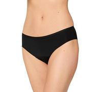 Nur Die Invisible Slip Mittelstark Perioden-unterwäsche Nahtlos Unsichtbar Seamless Bio-Baumwolle Alles Geregelt sous-vêtement, Noir, XL Femmes