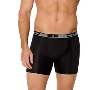 Nur Die Long Boxer Cotton Active Herren Boxershorts Baumwolle Atmungsaktiv Flexibel Unterhosen Ohne Einschneidener Gummibund Caleçon Boxeur, Noir, M Hommes