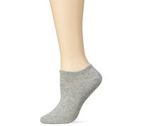 Nur Die Lot de 2 Chaussettes de Sport en Coton Respirant, Gris Clair, 35-38 Femme