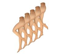 NUR DIE Lot de 5 collants Goodbye Energy 20 deniers pour femme - Collants fins avec compression légère, protection de la maille et effet énergétique pour les longues journées, Goodbye Energy Lot de 5