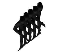 NUR DIE Lot de 5 collants thermiques opaques pour femme - 80 deniers - Doux et élastiques - Chaud et robuste - Idéal pour le quotidien et le bureau, 5 x ultra opaques 80 deniers noirs, 50-52