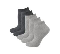 Nur Die Lot de 5 paires de chaussettes de sport classiques en coton respirant doux antidérapant Coupe basse Unisexe Chaussettes de sport pour homme et femme
