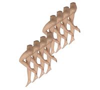 NUR DIE Lot de 8 collants pour femme - Grandes tailles 20 deniers - Taille extra large - Ajustement parfait - Mat soyeux - Doux pour la silhouette et confortable - Pour femme Curvy, 8 x super siège