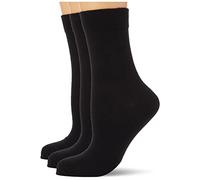 Nur Die Ohne Gummi 3er Pack Chaussettes, Noir (Noir 940), Taille unique (lot de 3) Femme