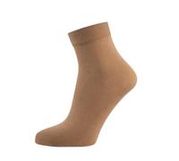 Nur Die Söckchen Cotton 60 DEN Chaussettes opaques aspect mat en coton Taille confortable pour femme, ambre, taille unique