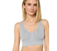 Nur Die Soutien-Gorge Doux et Confortable sans Coutures sans Armatures Bralette de Sommeil avec Bretelles Larges sans Coutures pour Femme et Fille, Gris mélangé, 36-38