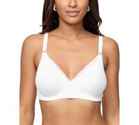 Nur Die Baumwoll Spitzen BH Soutien-Gorge, Blanc, 105B Femme