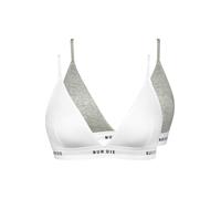 Nur Die Soutien-gorge ' Sportiv ' gris clair / gris chiné, Taille 100