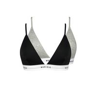 Nur Die Soutien-gorge 'Sportiv' gris / noir / blanc, Taille 75