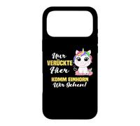 Nur verrückte Hier komm Einhorn wir gehen. Coque pour iPhone 17 Pro Max