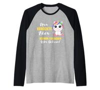 Nur verrückte Hier komm Einhorn wir gehen. Manche Raglan