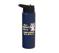 Nur verrückte hier komm Einhorn wir gehen. Stainless Steel Insulated Water Bottle