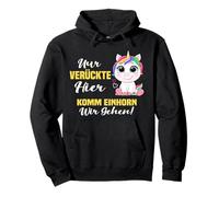 Nur verrückte Hier komm Einhorn wir gehen. Sweat à Capuche