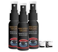 Nurafix Car Spray Scratch Removal,Spray Nano Anti Rayures,Quick Effect Coating Agent,Car Coating Sprays for Shine & Protection,Anti Rayure Voiture Carrosserie,Remover Remove All Scratches,30ml (3)