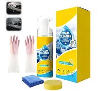 Nurafix Powerful & Multipurpose Car Interior Foam Cleaner - Quick Spray & Wipe All Purpose Waterless Detailer, Multi-Purpose Foam Cleaner, Suitable For Vehicle Interior, Home Use