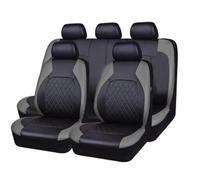 NURCIX 9Pcs 5-Places Voiture Cuir Ensembles Housses siège, pour Mercedes-Benz A-Class B-Class C-Class CLA E-Class Car Confortable Respirant Nonslip Protection Interieu Accessoire,B/Black Gray