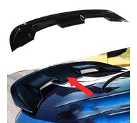 NURCIX Aileron de Toit arrière pour Ford Mustang GT500 GT350 2015-2020, Noir, Plastique, Peinture Noire, À Visser