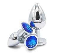 NURCIX Ğø-Dể Sëx-Töÿs 3 Tailles Différentes de Jouets En Diamant Bleu Pour Débutantes Ḁṉḁl Plṳg Ḁṉḁle Femme Prôsṱḁṱe Deḇṳṱḁṉt Homme Vḯḇrḁṉṱ Plṳgs Ḁṉḁls Tṳṉṉel Gḁys Le Qṳeṳ Silicone