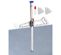 NURCIX Outil de Coupe de cloison sèche Coupe-cloison Pliable avec 10 Lames de Rechange, Coupe-Plaque de plâtre à poussée Manuelle Longueur de Coupe de 1,5 à 61 cm, épaisseur de 1 à 11 mm