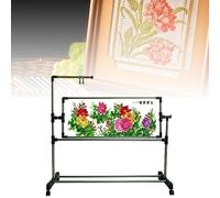 NURCIX Support de Broderie réglable en Hauteur pour Point de Croix, Cadre de Sol pour travaux d'aiguille, Table de Tour de Broderie Debout, pour Support de Couture d'artisanat d'art