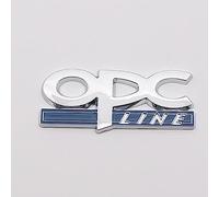 NURCIX Voiture 3D Métal Emblème carrosserie, pour Opel opc Tronc Lettres Autocollant Logo Sticker Signe Accessoires de décoration,D