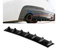 NURCIX Voiture ABS Pare-Chocs arrière Diffuseur, pour Audi A3 8Y 8YA 8V 8P 8PA 8L 8LA Sportback 3-Door / 5-Door Châssis Universel Becquets arrièreaileron Requin diffuseur de lèvre d'aile,A-Black-L