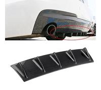 NURCIX Voiture ABS Pare-Chocs arrière Diffuseur, pour Audi TT MK2 8J TTS 2008-2011 Châssis Universel Becquets arrièreaileron Requin diffuseur de lèvre d'aile,A-Black-M
