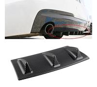 NURCIX Voiture ABS Pare-Chocs arrière Diffuseur, pour Fiesta St-Line MK6 MK6.5 2008-2017 Châssis Universel Becquets arrièreaileron Requin diffuseur de lèvre d'aile,A-Black-S
