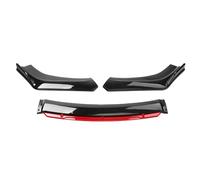 NURCIX Voiture ABS Pare Chocs Avant Becquet, pour Peugeot 407 Lèvre Pare-Chocs Avant Séparateur Voiture Spoiler Avant Kit,A