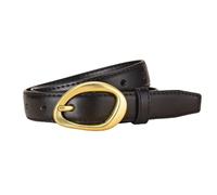 NUREINSS Ceinture en cuir pour femme - Pour jeans, pantalons, robes, pantalons de costume, jupes, 2,3 cm de large, pour tour de taille de 63 à 93 cm, Noir , 95cm:Fit für Taillengröße 63cm-80cm