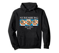 Nuremburg Germany/Deutschland Pretzel Foodie Souvenir Sweat à Capuche