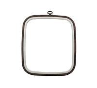 Nurge Broderies Flexi Hoop Carré Point de Croix Présentoir Effet Bois #2 18 cm x 20 cm