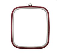 Nurge Broderies Flexi Hoop Carré Point de Croix Présentoir Rouge #3 23 cm x 25 cm