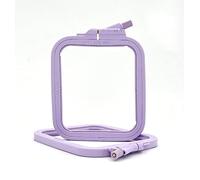 Nurge Lila Cerceau à broder carré en plastique, cerceaux pour point de croix, cercle à aiguille à poinçonner n° 1 XS