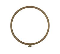 Nurge Premium Cerceau À Broder En Bois De Hêtre De Qualité Supérieure Avec Fermoir En Or 10" Pouces/25cm De Diamètre - 8mm D'Épaisseur