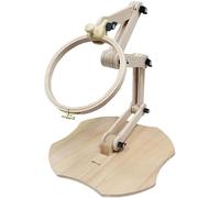 Nurge Support de sol réglable pour broderie au point de croix, en bois naturel poli à la main (190-5)