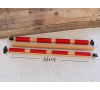 Nurge Support de table réglable en bois naturel poli à la main pour point de croix et cercle à broder (190-3B, 60 cm)