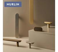 Nurlin en laiton massif uni minimaliste italien Design moderne tiroirs d'armoire poignée en T poignée de porte d'armoire de garde-robe étendue CH108 CH108-AB-96136