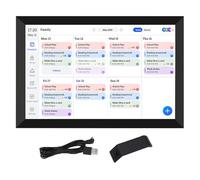 Nurnesy 10.1in Smart Digital Planner, HD Touch Screen Smart Calendar avec Plans de Repas, Tableau de Corvée pour le Bureau Familial, Support pour, Outlook