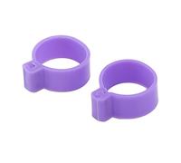 Nurnesy 100 Pcs Anneaux de Pied de Volaille Poulet Duck Bands de Jambe d'oie PP Plastique Réutilisable pour Identifier Les Poules de Coq (25 mm)