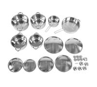 Nurnesy Batterie de Cuisine à Induction en Acier Inoxydable, Ensemble de Poêles Polyvalentes avec Poêle à Frire, Marmite à Soupe et Marmite à Lait pour la Cuisine